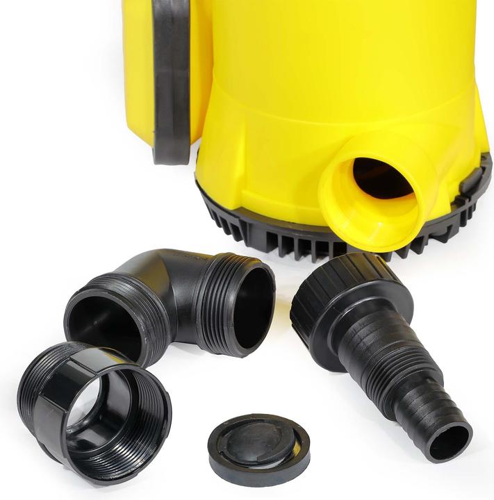 Produktbild Wiltec 3in1 Flachsaugpumpe 400W Schmutzwasserpumpe 8000l/h Tauchpumpe Schwimmer (Schmutzwasserpumpe)