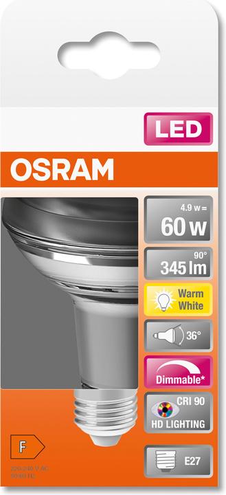 Productafbeelding Osram Superster R63 (E27, 5.90 W, 350 lm, 1 x, G)