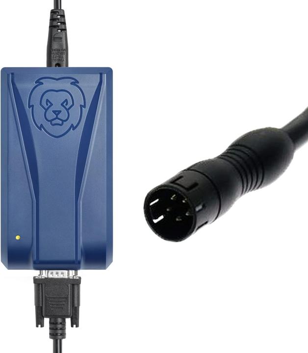 Immagine prodotto ONgineer Caricabatterie intelligente LiON 36V con spina Binder a 5 pin (Caricabatterie per biciclette elettriche)