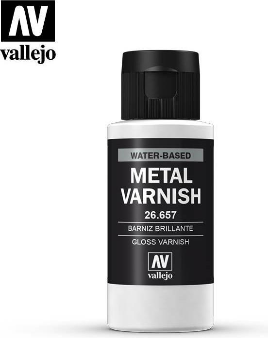 Vallejo Auxiliary - Gloss Metal Varnish 60ml (77.657)