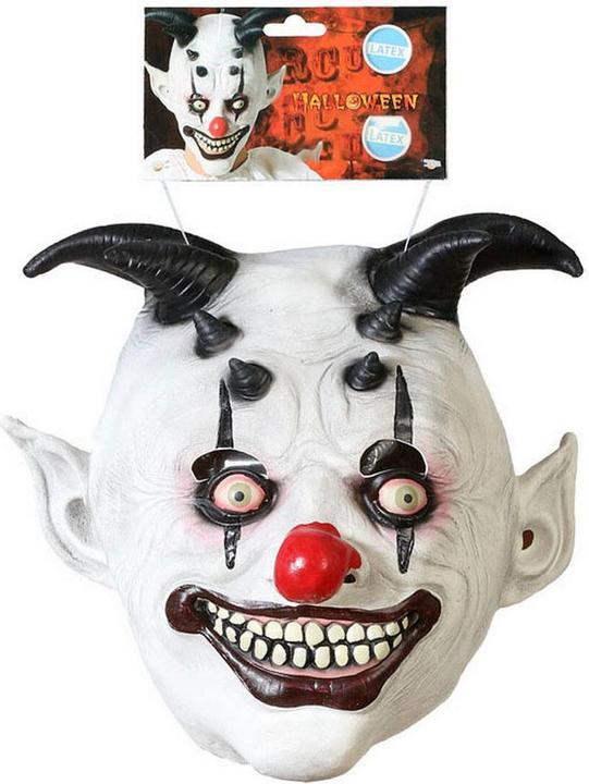Produktbild BigBuy Fun Maske Halloween Böser Clown Weiss