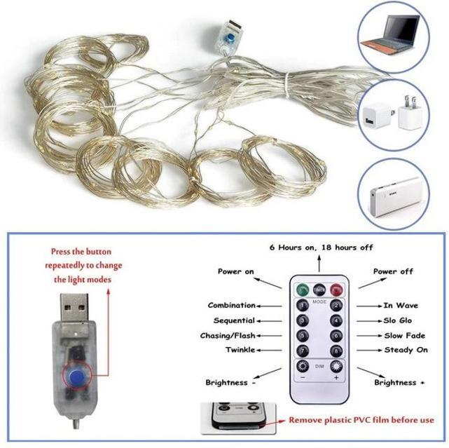 Image du produit MU Style Guirlande lumineuse filaire USB déco (3x3m) (3 m)