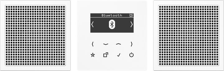 Produktbild JUNG Smart Radio DAB+ DABLS2BTWW Bluetooth-Set Stereo Radio 4011377172722 (UKW, DAB+, Bluetooth)