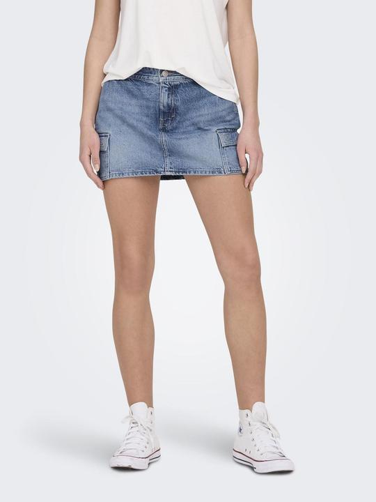 Produktbild Only Niedrige Taille Minirock Jeansrock (XS)