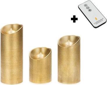 Luminara Dream Candle Set de 3 bougies, télécommande incluse