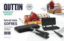 Actual product image Quttin aluminum double waffle pan