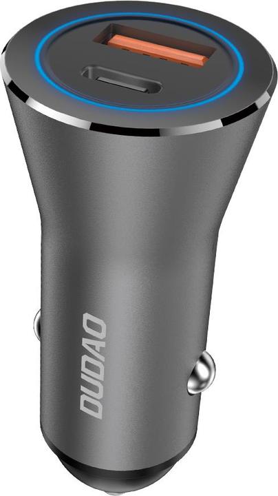 Actual product image Dudao Car Charger 45W PD + QC5.0 1xUSB+1XType C