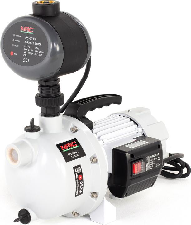 Produktbild GCS Gartenpumpe 1000W 4400L/H Automatische Abschaltung (Gartenpumpe)