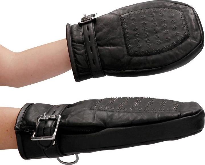 Image du produit Ouch! Bondage Mittens Padded with Metal Teeth