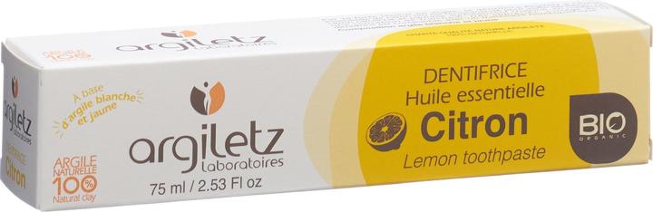 Argiletz Zahnpasta Zitrone Bio (75 ml)