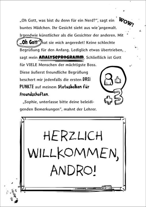 Produktbild Andro, streng geheim! (Band 1) - Fehlermeldung: Schule (Deutsch, Kai Pannen, Mareikje Vogler, Loewe Kinderbücher, 2021)