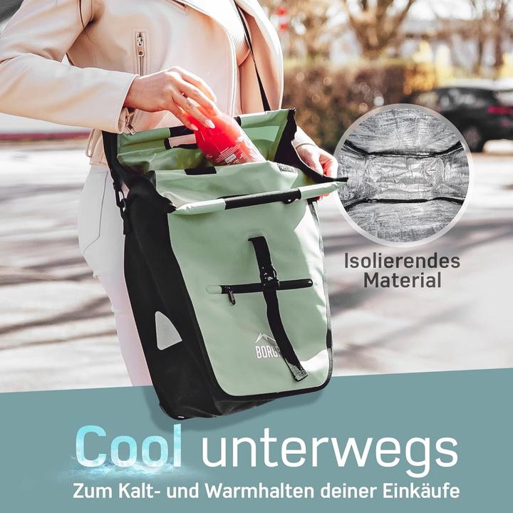 Produktbild Borgen Velo Einkaufstasche (23 l, Gepäckträgertasche)