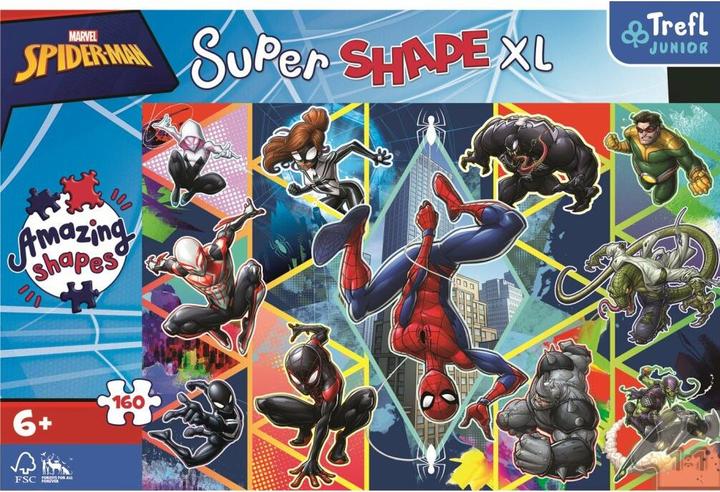 Produktbild Trefl Puzzle 160 Tage Super Shapes XL Schliesse dich Spiderman an (160 Teile)