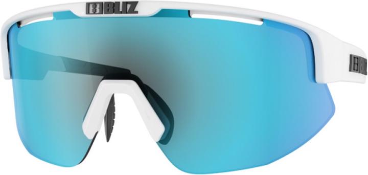 Actual product image Bliz Matrix Small (matt white, Smoke w Blue Multi)