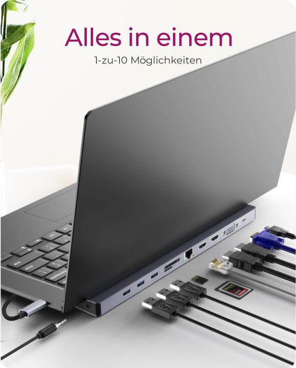 Produktbild Icy Box IB-DK2106a-CPD (USB-C, 7 Ports)