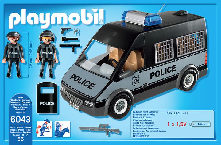 Image du produit Playmobil Voiture d'équipe de police avec son et lumière (6043, Playmobil City Action)
