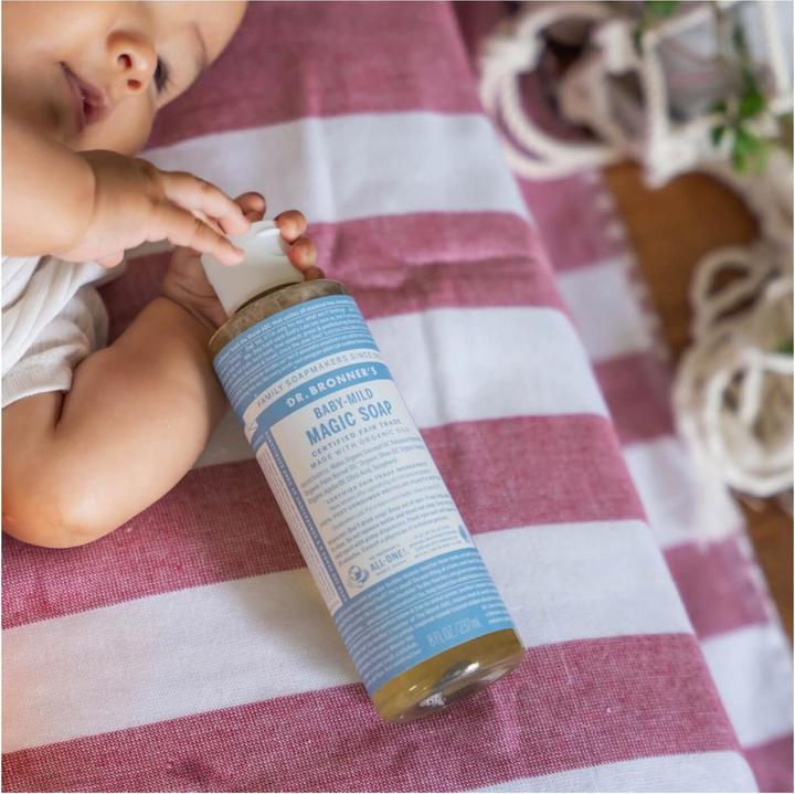 Immagine prodotto Dr. Bronner's 18-in-1 Bambino mite (Sapone liquido, 240 ml)