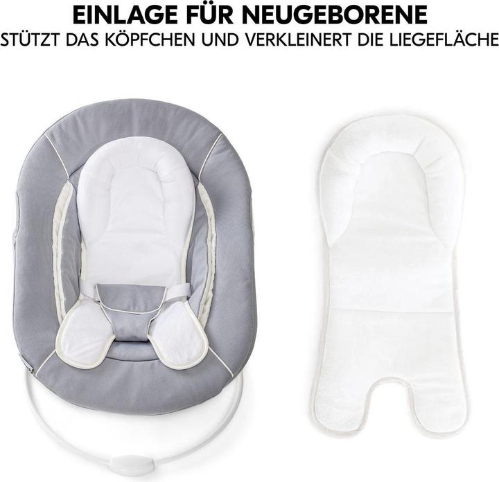 Immagine prodotto Hauck Hochstühle Alpha Plus Black 4-tlg. Newborn Set - Hochstuhl (Seggiolone)