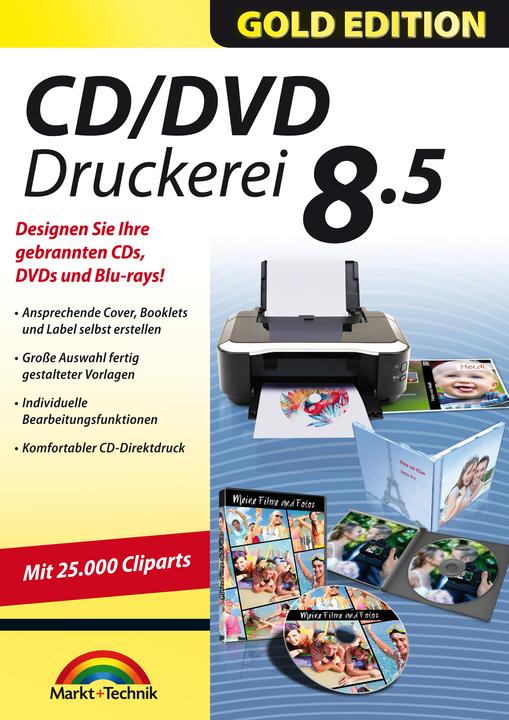 Produktbild CD/DVD Druckerei 8.5 Gold Edition Download Code (1 User, 1 Geräte/User, unbegrenzt)