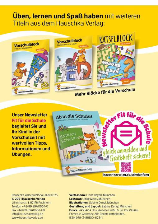 Produktbild Vorschulblock - Konzentration und Wahrnehmung
