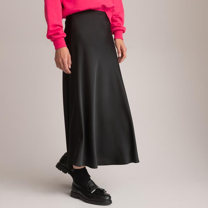 Produktbild La Redoute Collections Ausgestellter Maxirock aus mattem Satin (32)