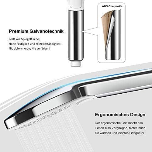 Produktbild Honboo Handbrause mit Wasserstopp (3 Strahlarten)