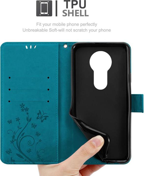Image du produit Cadorabo Couverture du livre de fleurs (Motorola Moto E5 Plus)