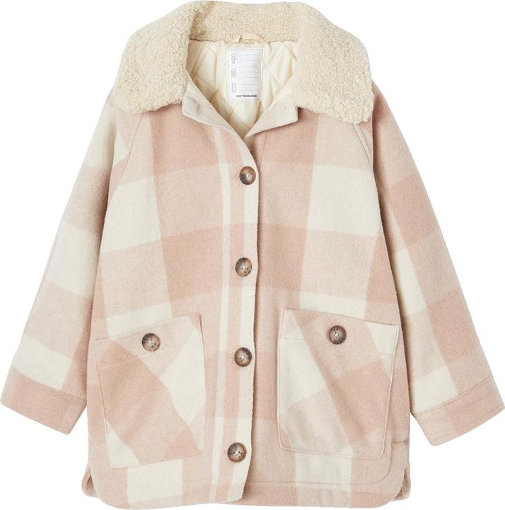 Vertbaudet Karierte Mädchen Jacke, Overshirt