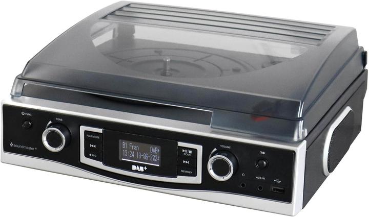 Produktbild Soundmaster Plattenspieler PL590SW Schwarz (Halbautomatisch)