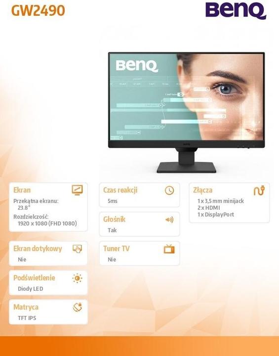 Actual product image BenQ GW2490 (1920 x 1080 pixels, 23.80")