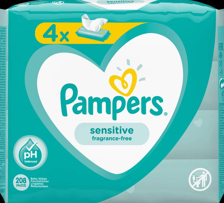 Produktbild Pampers Sensitive (208 Stück)