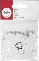 Image du produit Rayher Pompons, blanc, 70 pièces (Coffret cadeau, 70 x)