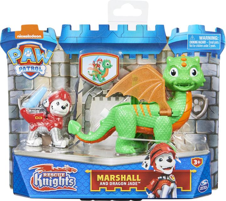 Maki Paw Patrol Rescue Knights Marshall und Dragon Jade Actionfiguren-Set
