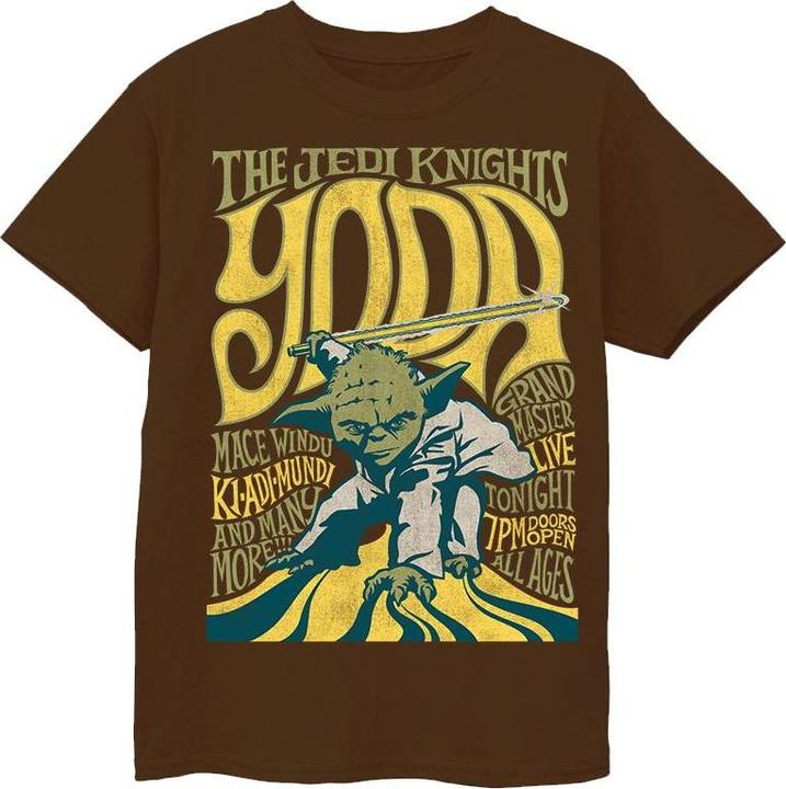 Star Wars Yoda Rock Poster TShirt Jungen