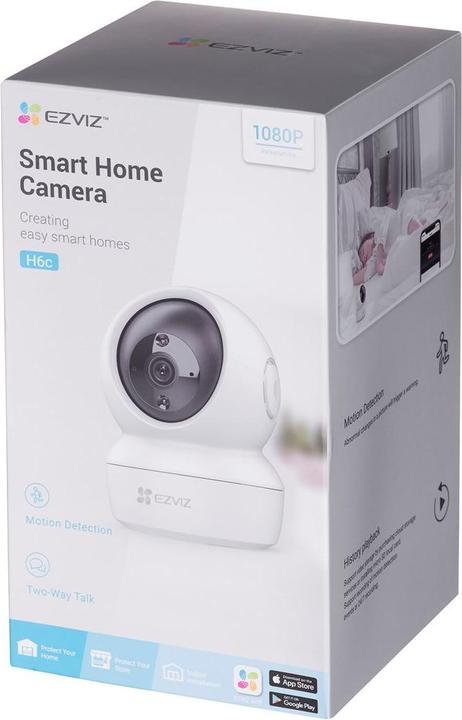 Actual product image EZVIZ H6C 2MP Indoor PT Camera (1920 x 1080 Pixels)