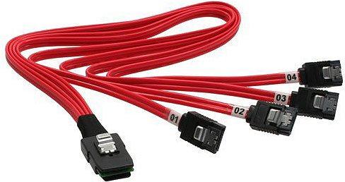 Image du produit InLine Câble SAS (OCF), 1x Mini-SAS vers 4x SATA