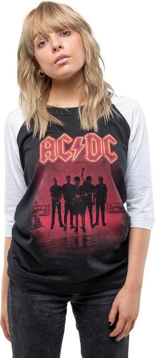 Immagine prodotto AC/DC Maglietta PWR-UP UK Donna/Ladies in cotone Raglan (XS)