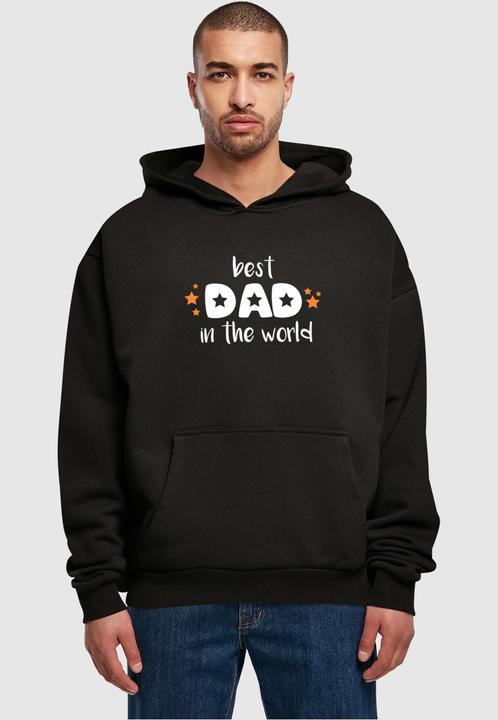 Immagine prodotto Merchcode Festa del papà - Felpa con cappuccio ultra pesante "Best Dad In The World" - 113613 (XL)