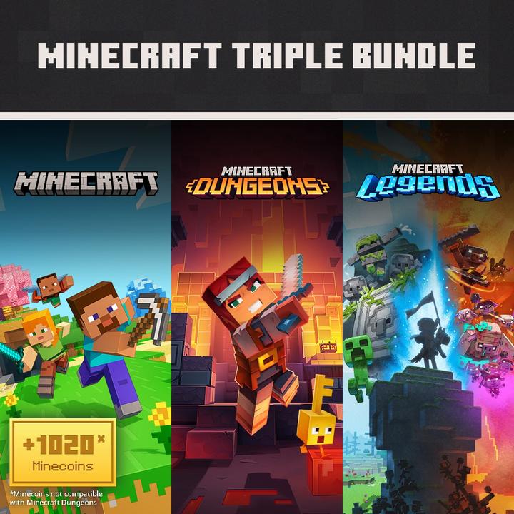 Actual product image Microsoft Xbox Minecraft Triple Bundle Windows Download Code (Windows)