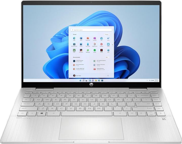 Actual product image HP Pavilion x360 14" FHD IPS 2in1 Core 5 120U 8GB/512GB SSD Win11 14-ek2053ng (14", Intel Core 5 120U, 8 GB, 512 GB, DE)