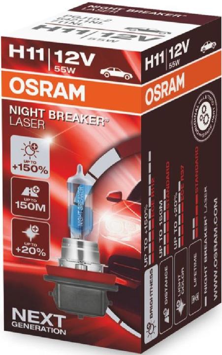 Actual product image Osram Night Breaker (H11)