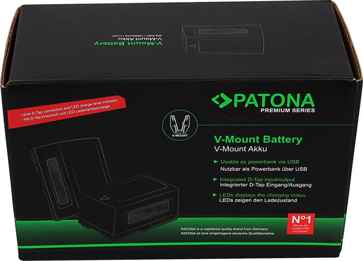 Produktbild Patona Premium Akku für LED-Lampen und Videokameras (Kamera Akku)
