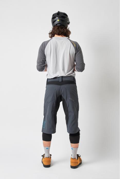 Actual product image dirtlej Trailscout Waterproof Shorts, blue/lime, S (S)