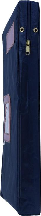 Image du produit Alba Sacoche banane "POCSOUGM B" à soufflet, en nylon, bleu fermeture éclair, fenêtre d'envoi