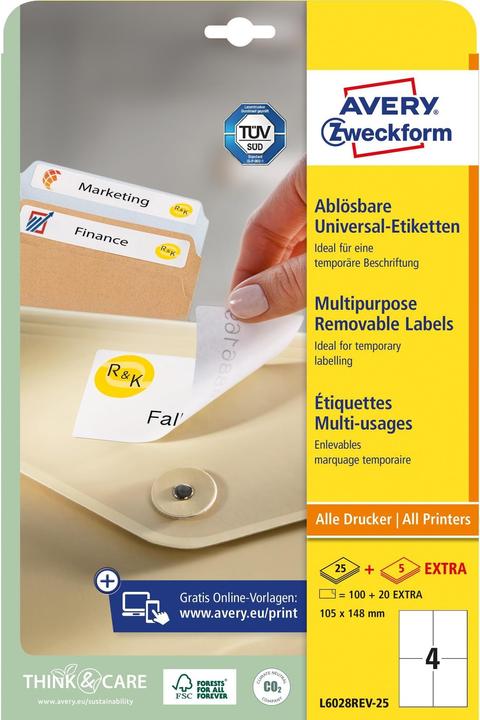 Immagine prodotto Avery Universal-Etiketten