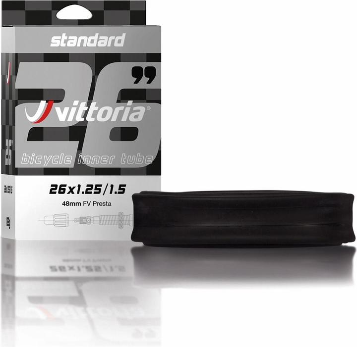 Actual product image Vittoria Tubing Standard 700x40/52c 48 mm Presta Valve RVC (Presta (SV), 28", 48 mm)