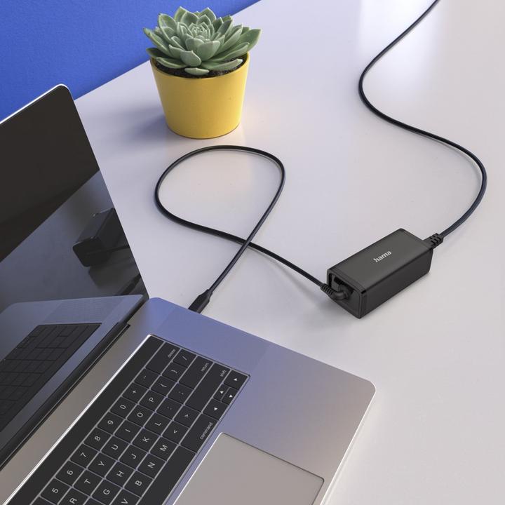 Produktbild Hama Universal-USB-C-Notebook-Netzteil, GaN, Power Delivery (PD), 5-20V/100W (100 W)