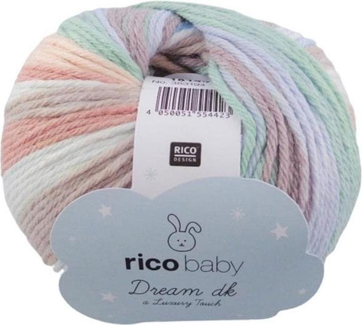 Image du produit Rico Design Laine Baby Dream dk 50 g, Beige Vert (115 m)