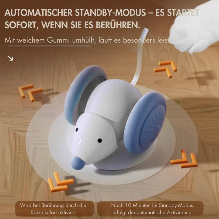 Produktbild Suba Interaktives Katzenspielzeug, LED-Leuchtmaus, Elektrische, USB Aufladbar (Spielmaus Katze)