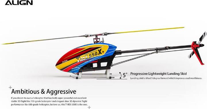 Image du produit Align T-Rex 650X Dominator Hélicoptère électrique sans pilote 12S Combo